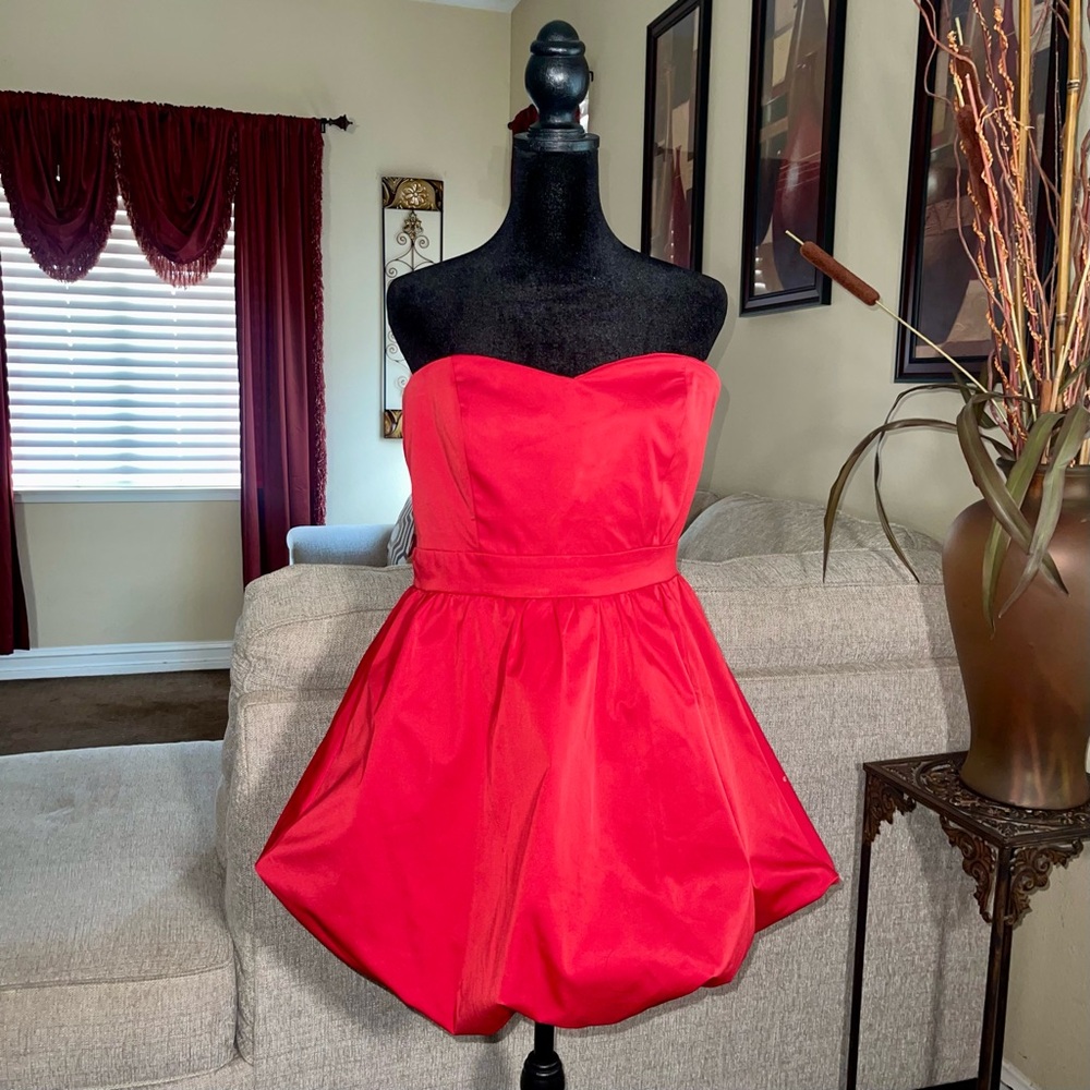 Strapless Red Dress
